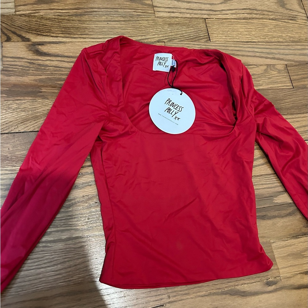 Princess Polly Scarlet Long Sleeve Bodysuit